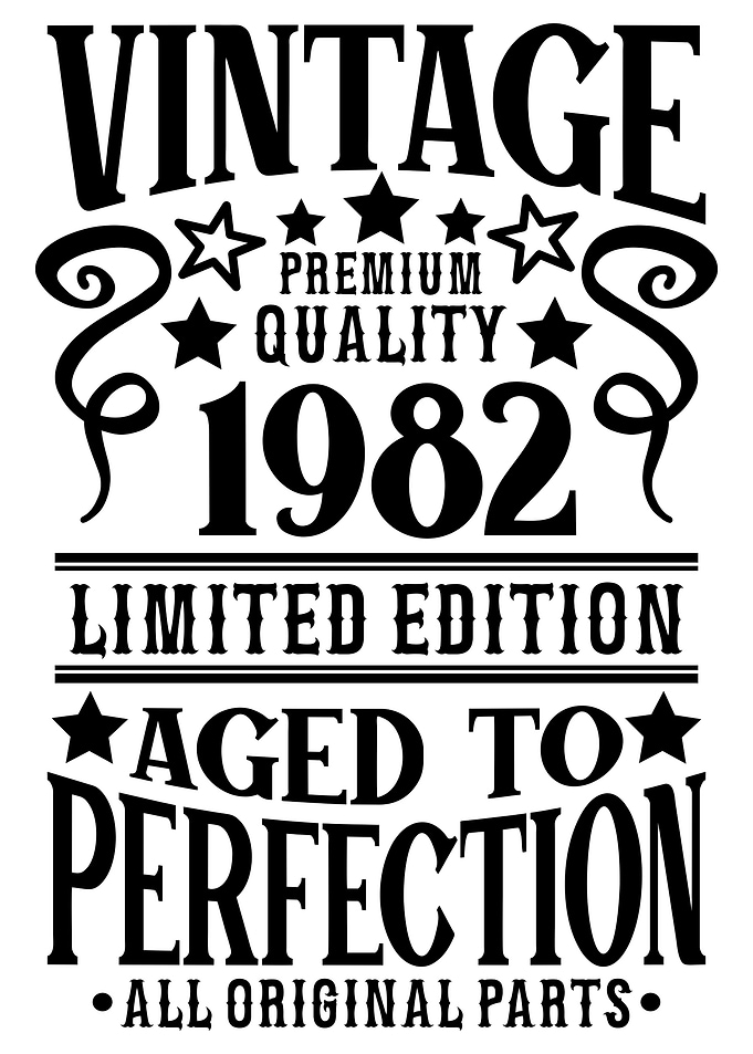 Vintage Birthday 1982