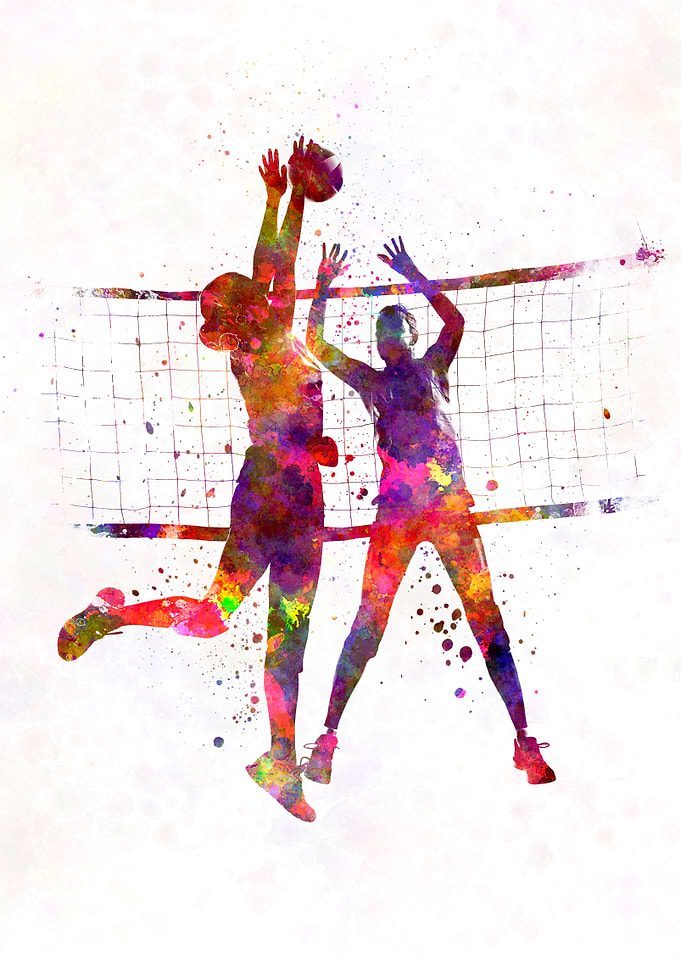 Women volleyball players i