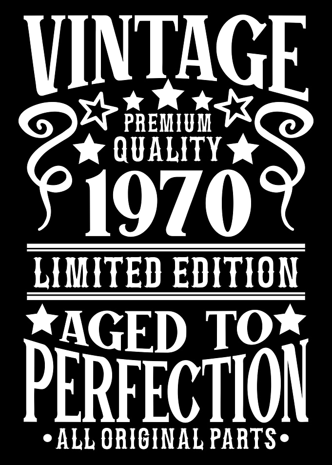 Vintage Birthday 1970