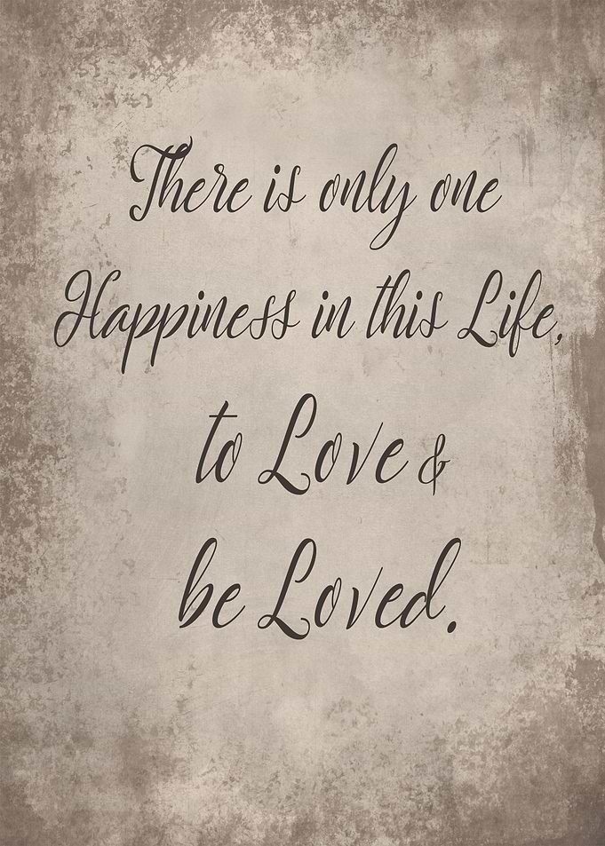 To love and be loved