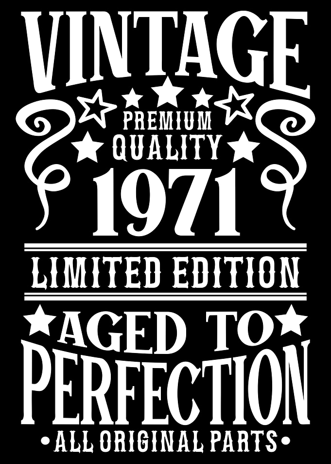 Vintage Birthday 1971