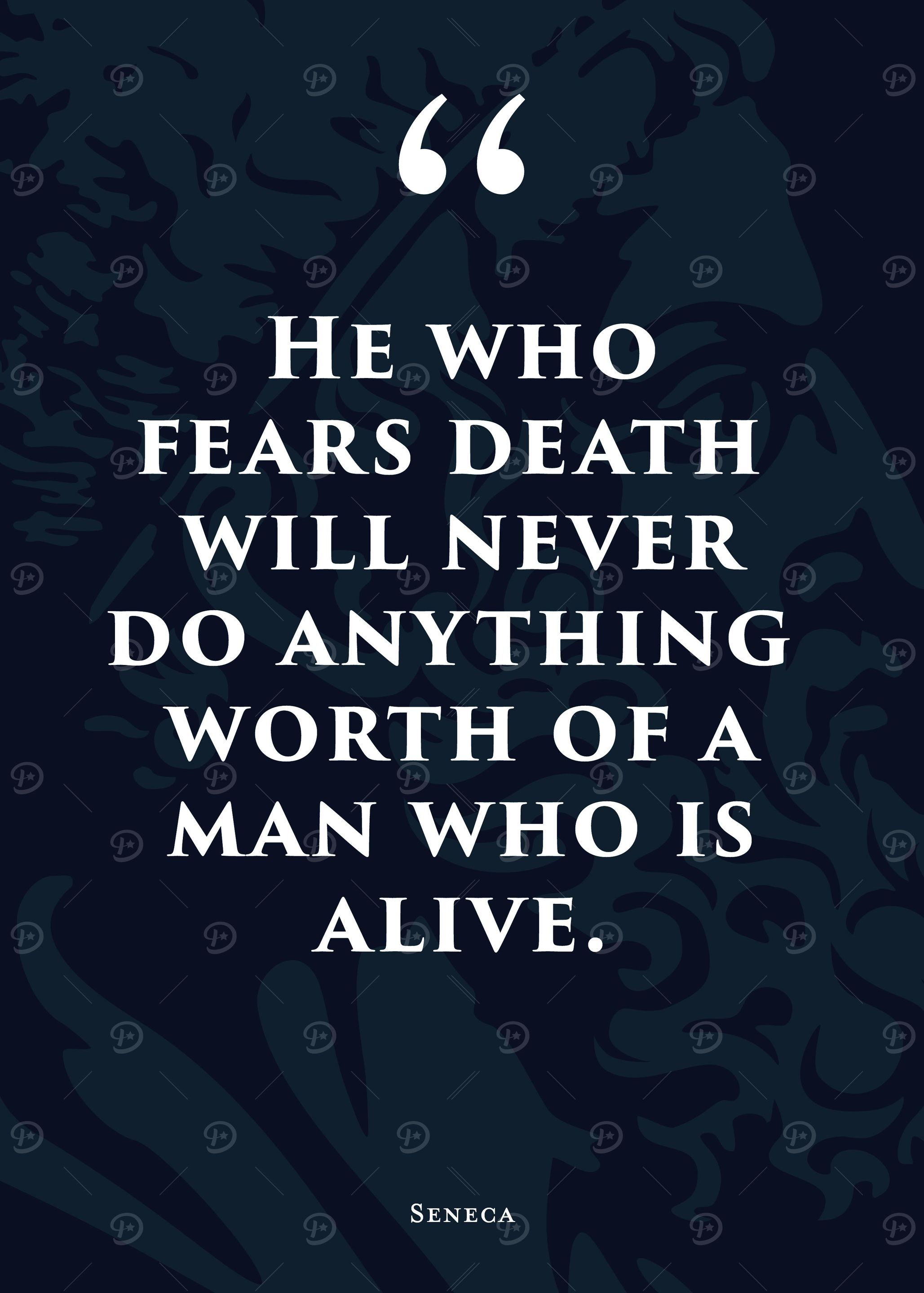 Stoic Quote 5 Blue