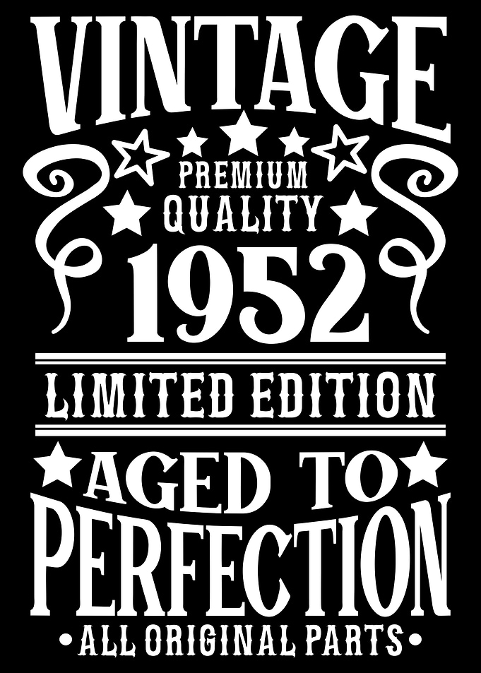 Vintage Birthday 1952