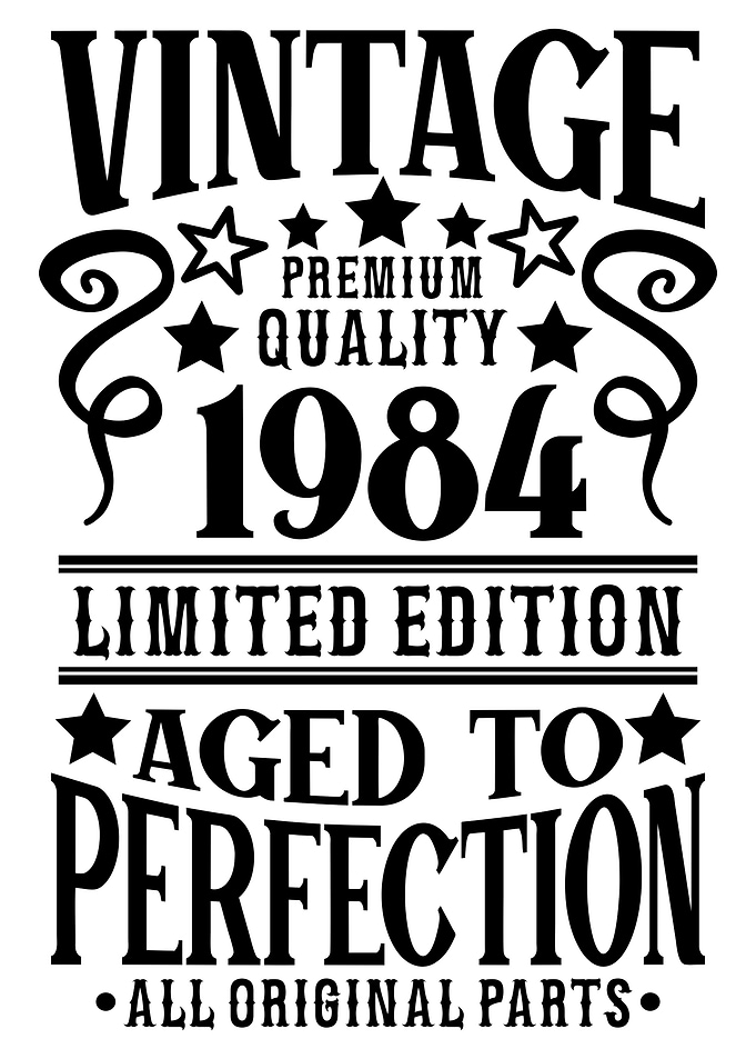 Vintage Birthday 1984
