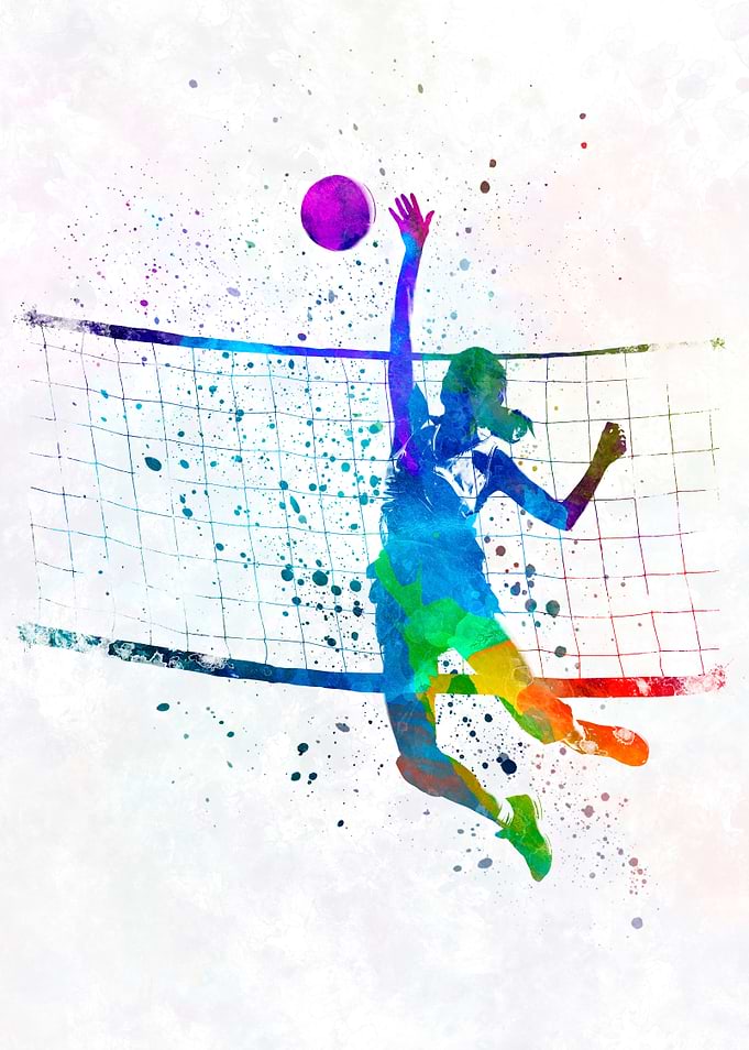 Woman volleyball player