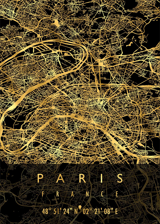 PARIS MAP FRANCE
