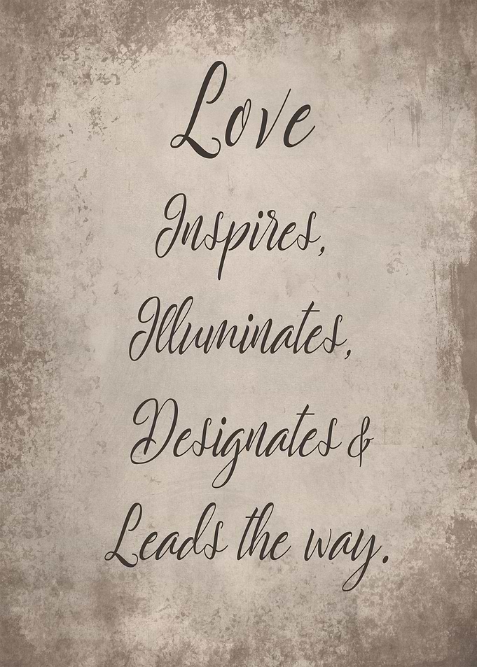 Love leads the way
