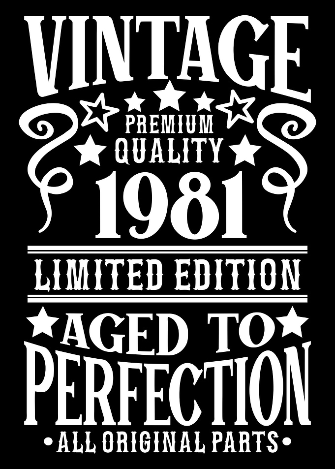 Vintage Birthday 1981