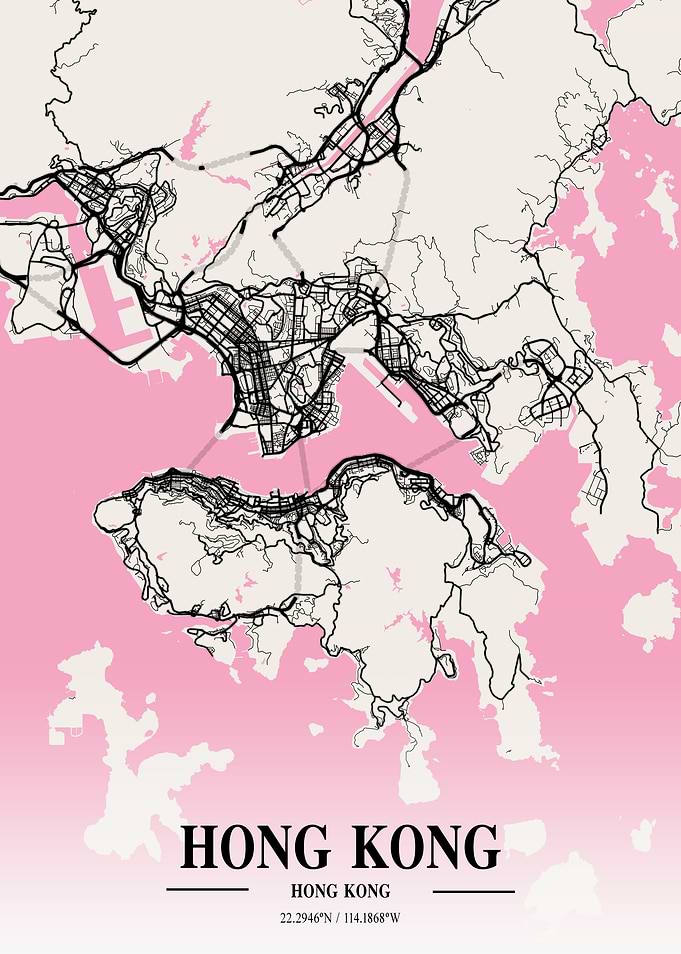 Hong Kong Neapolitan Map