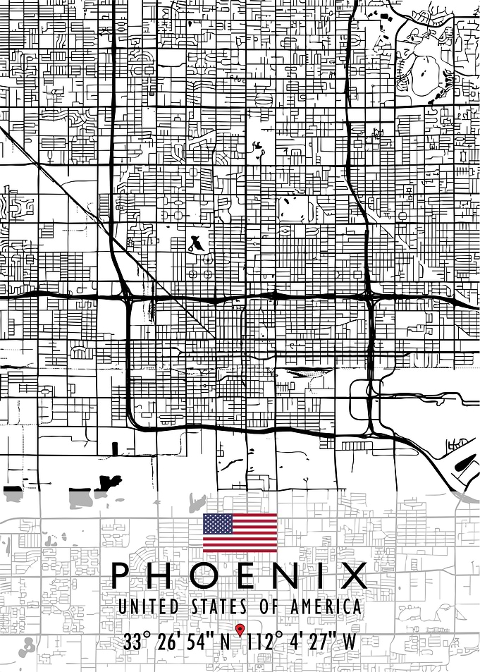PHOENIX MAP USA