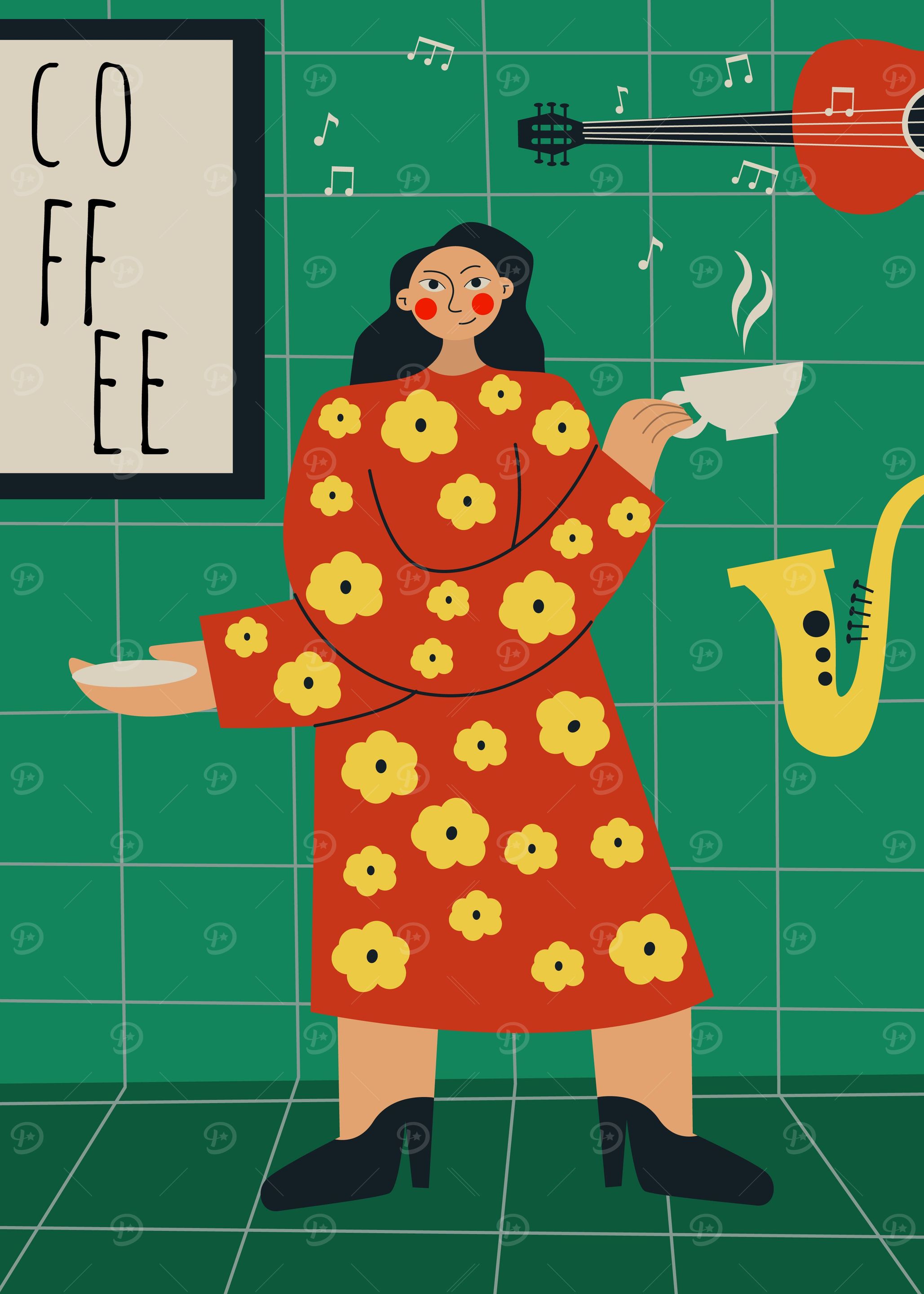 Women And Vintage Coffee