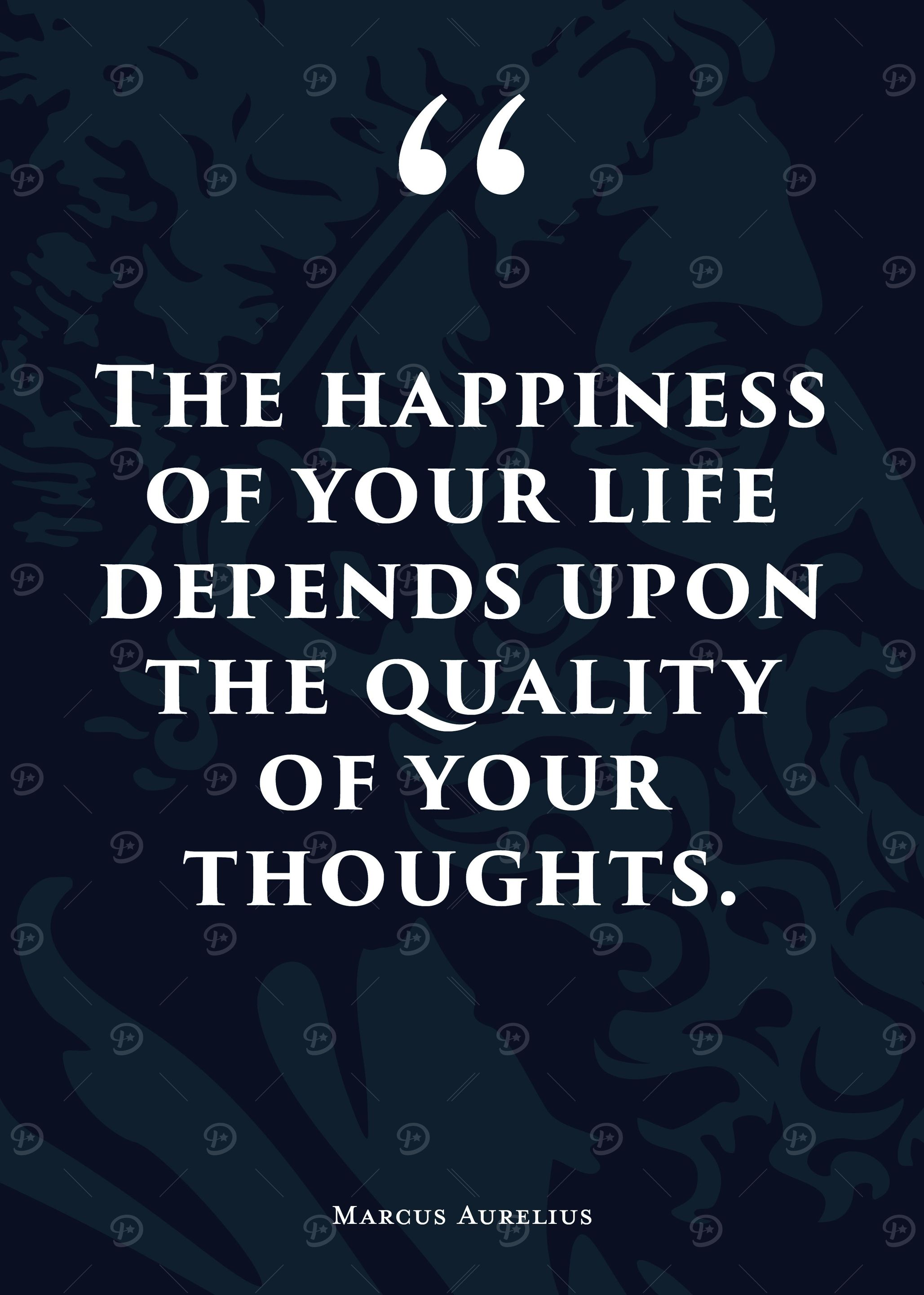 Stoic Quote 14 Blue