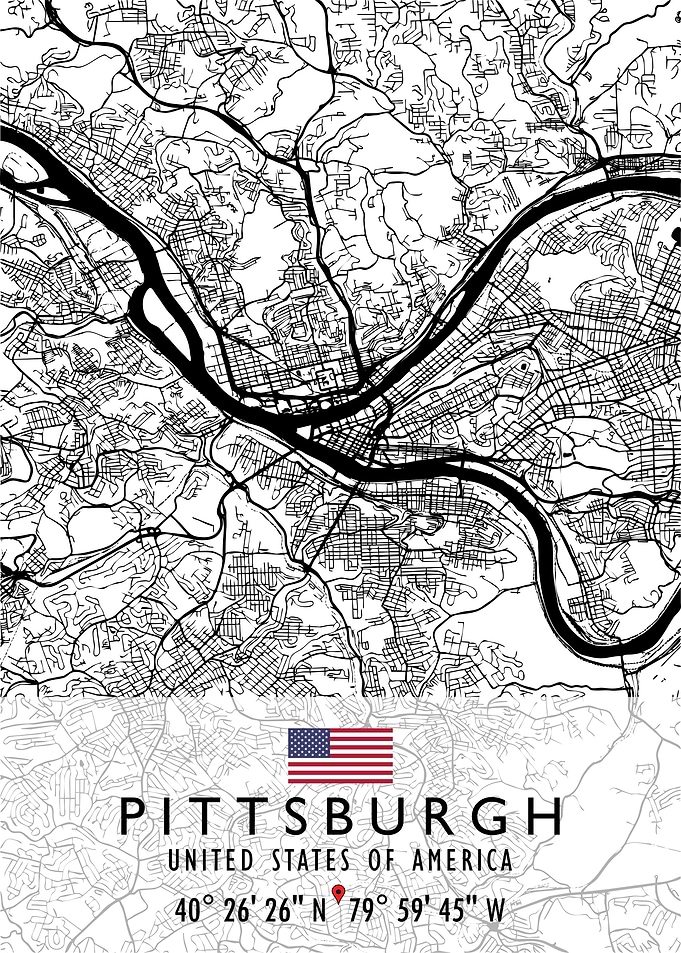 PITTSBURGH MAP USA