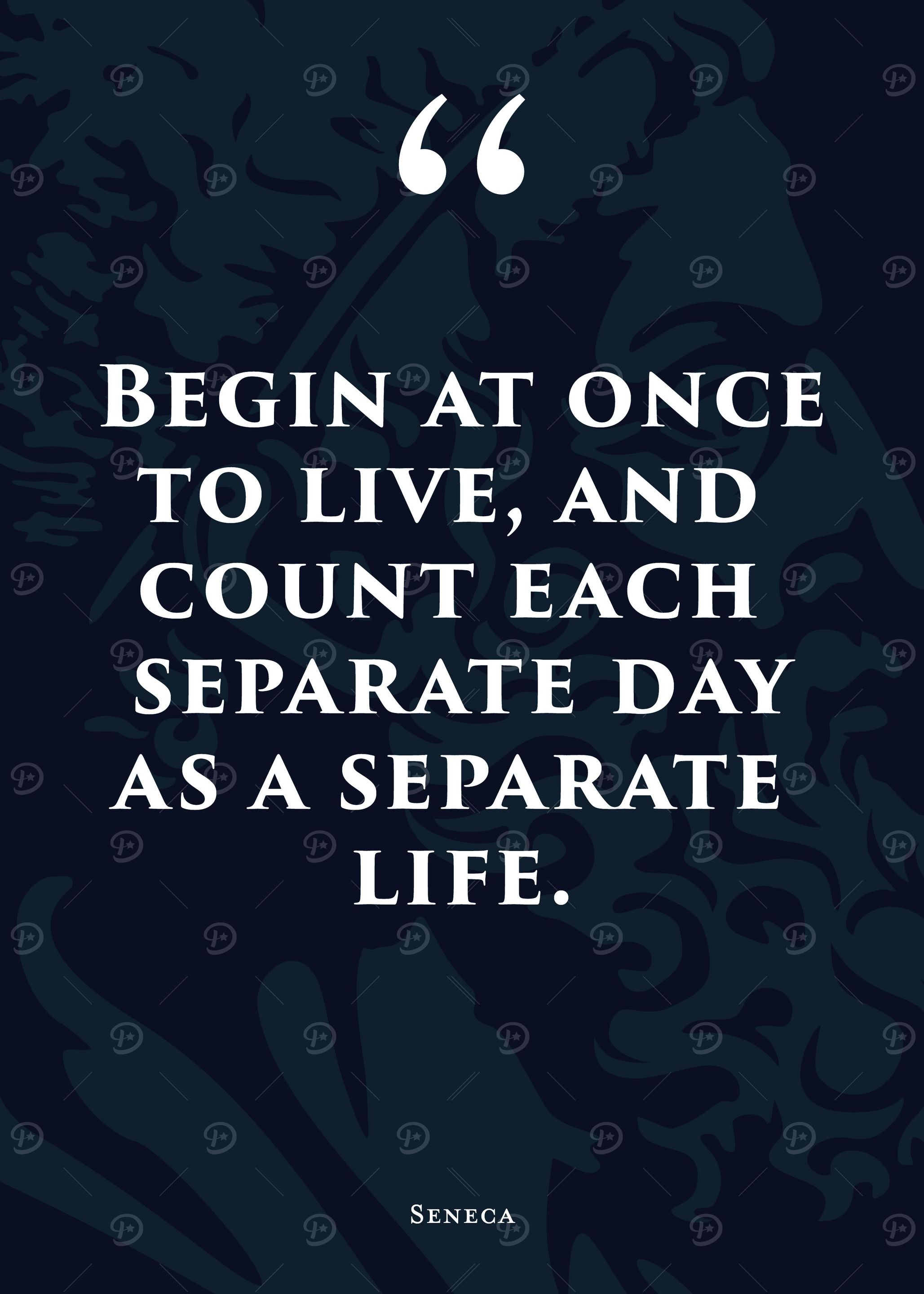 Stoic Quote 10 Blue