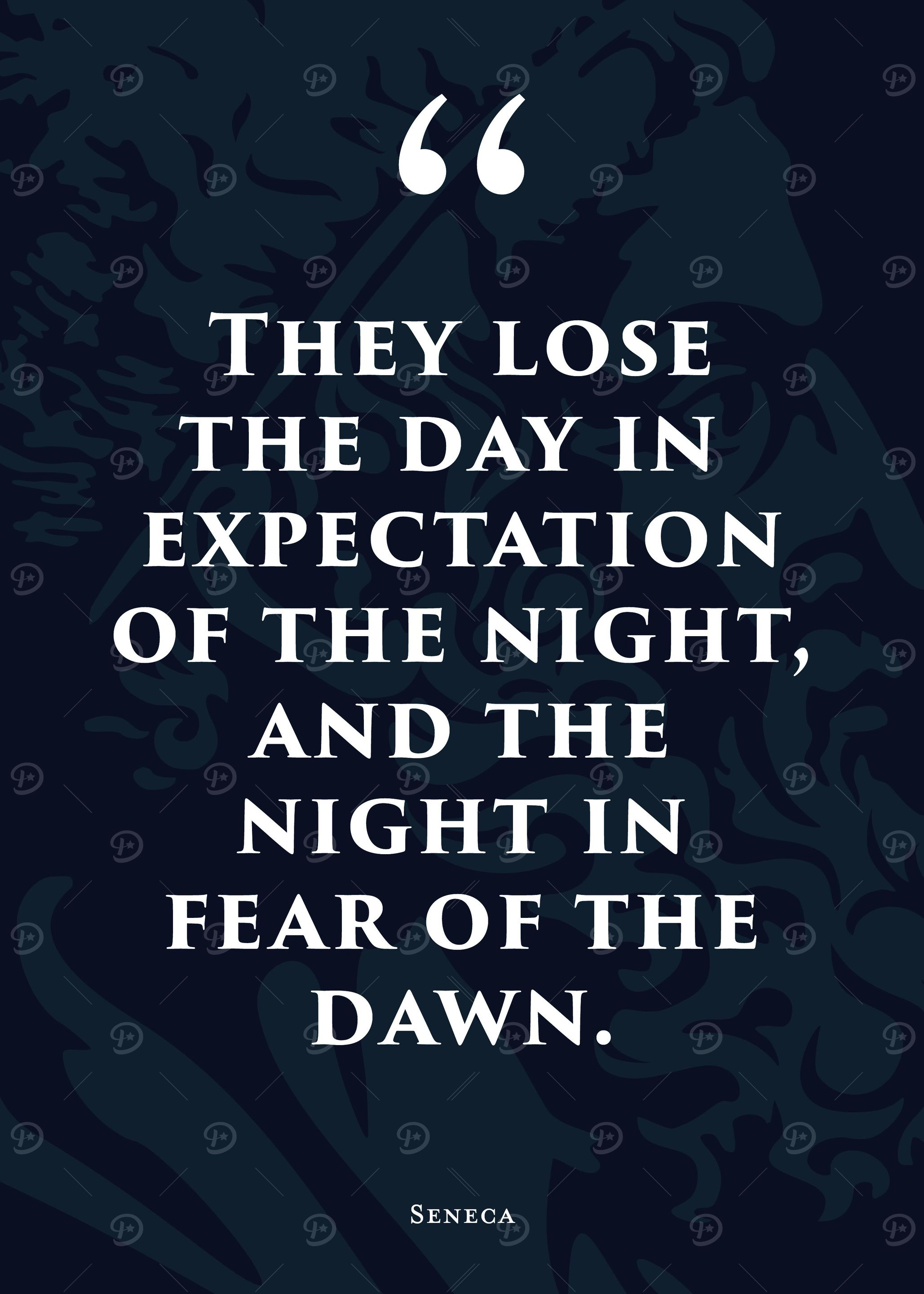 Stoic Quote 12 Blue