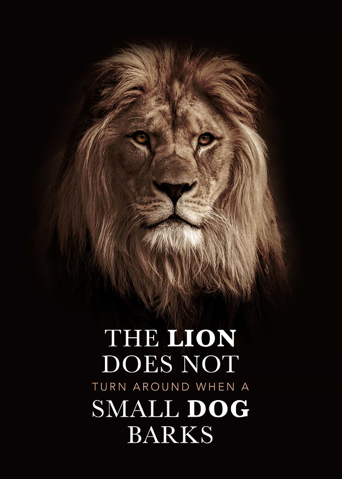 Brave Lion Motivational