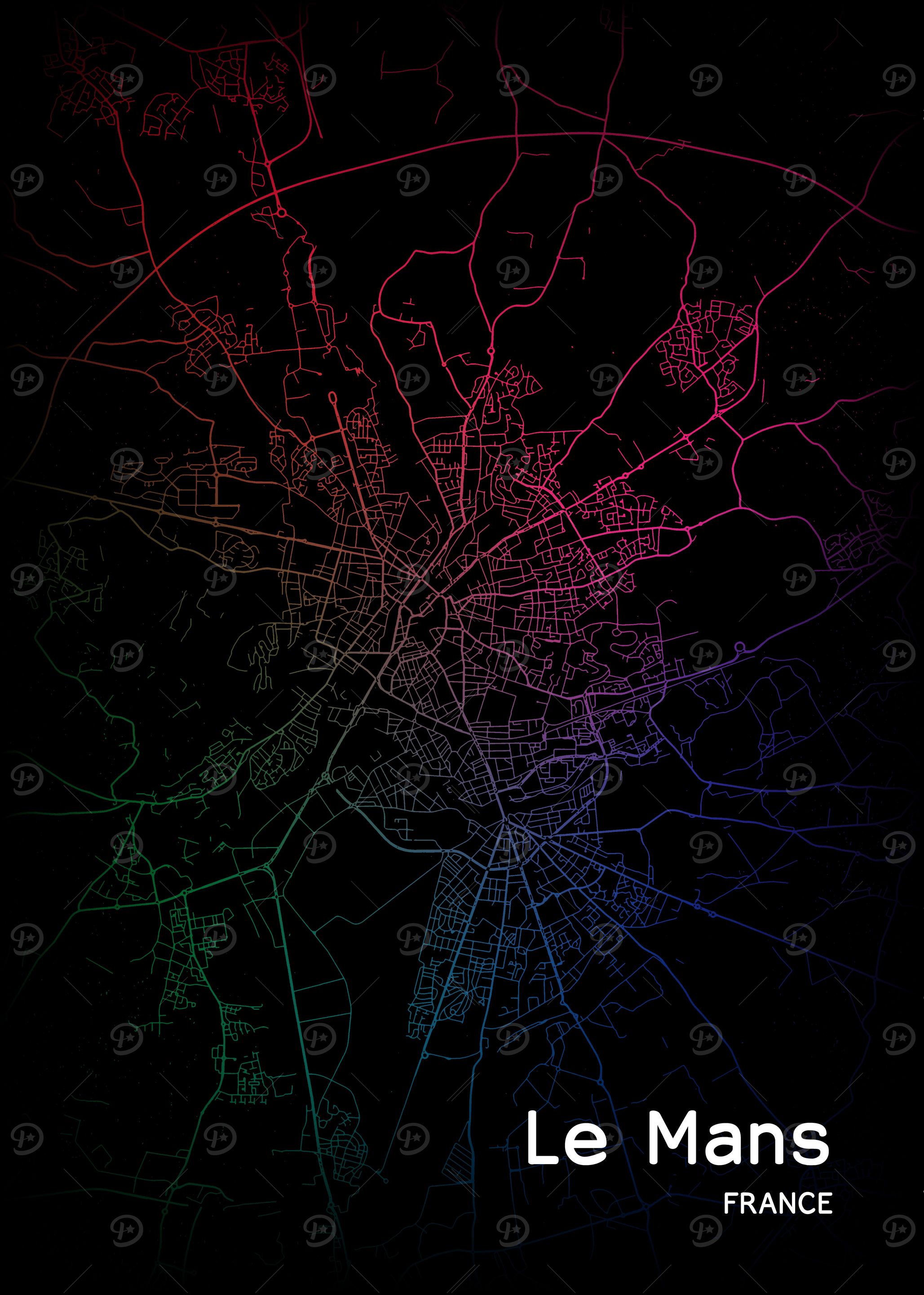 Le Mans City Map