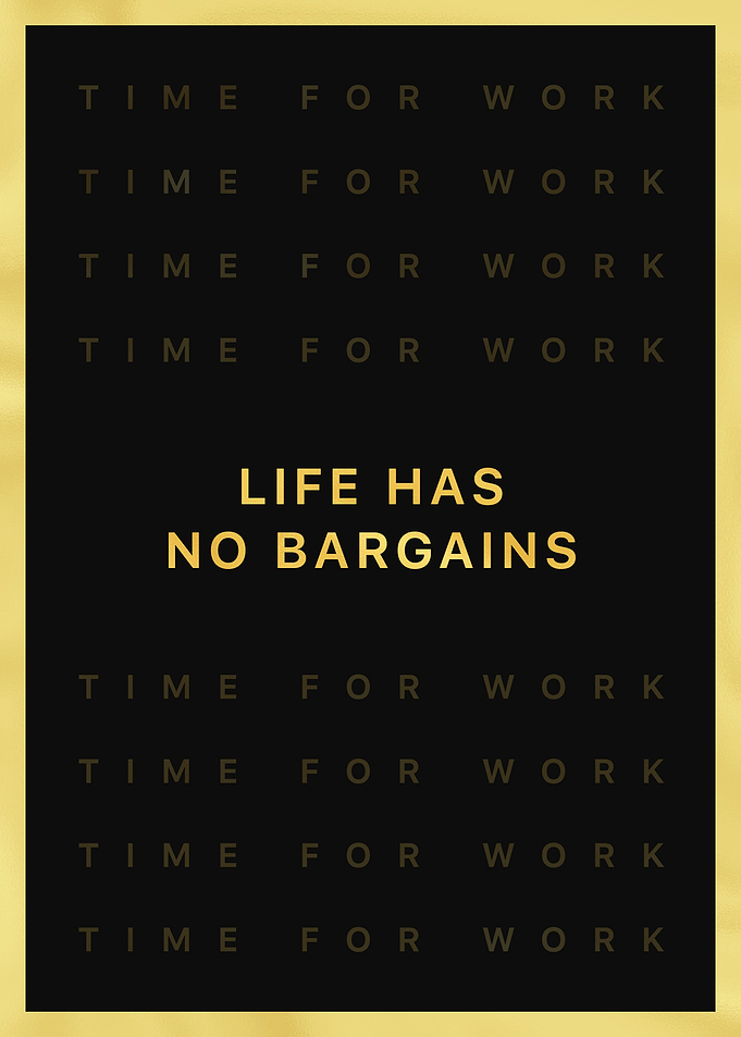 No Bargains Quote