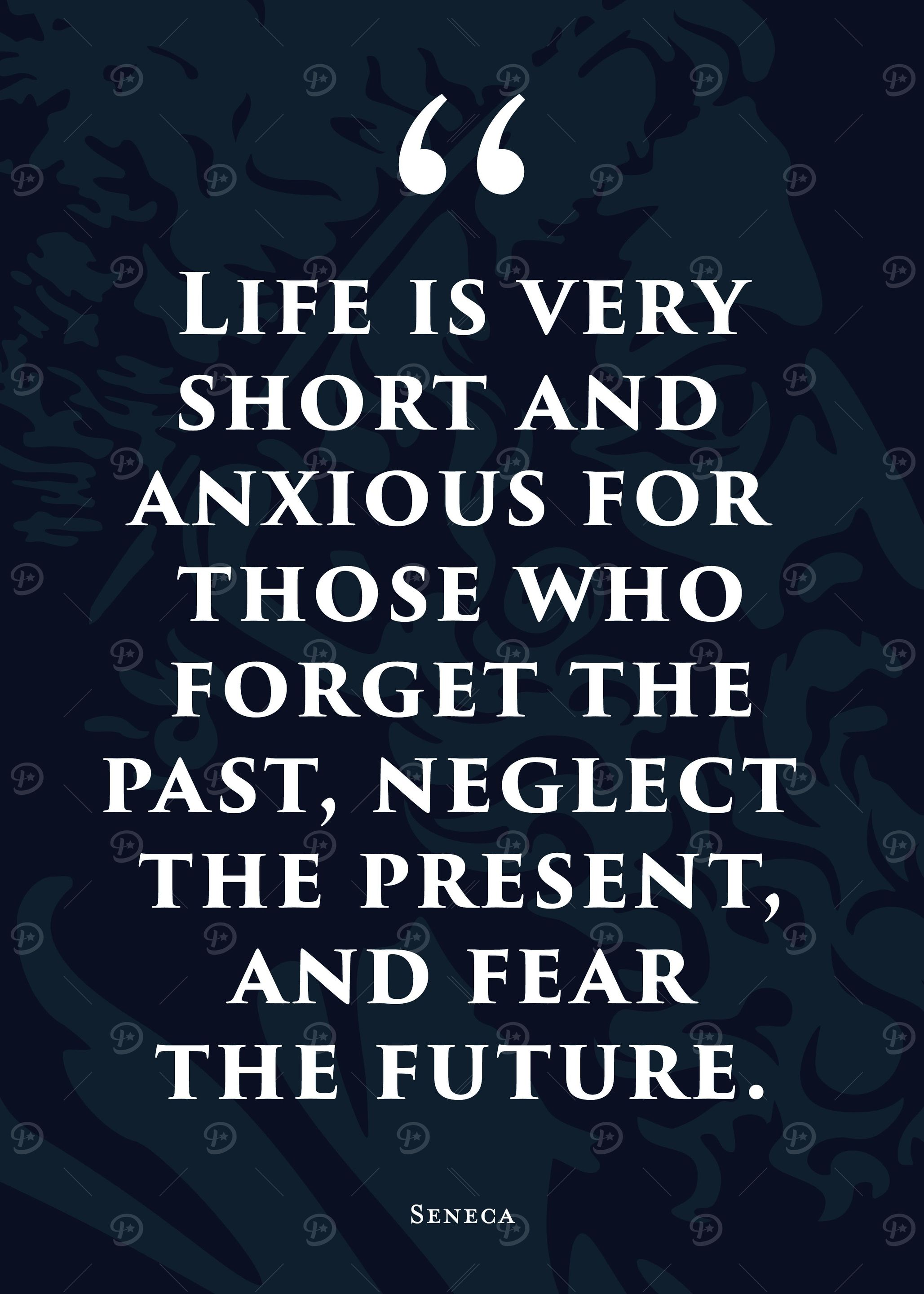 Stoic Quote 6 Blue