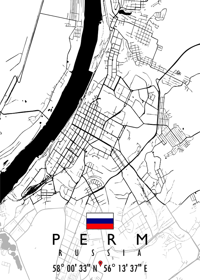 PERM MAP RUSSIA