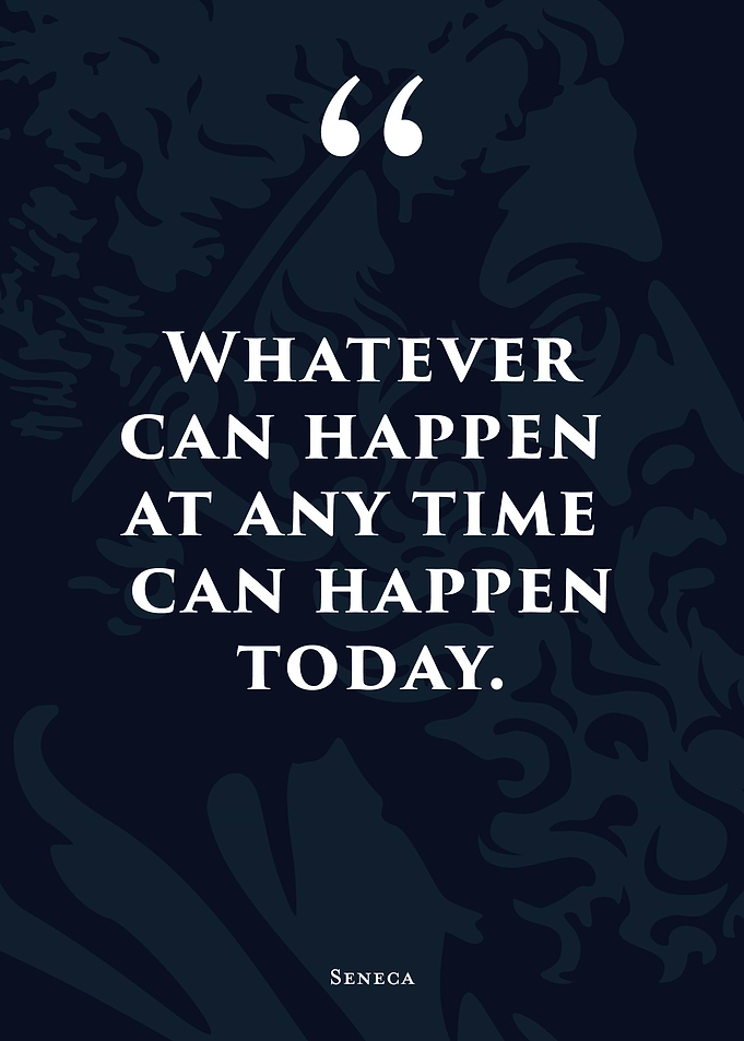 Stoic Quote 11 Blue