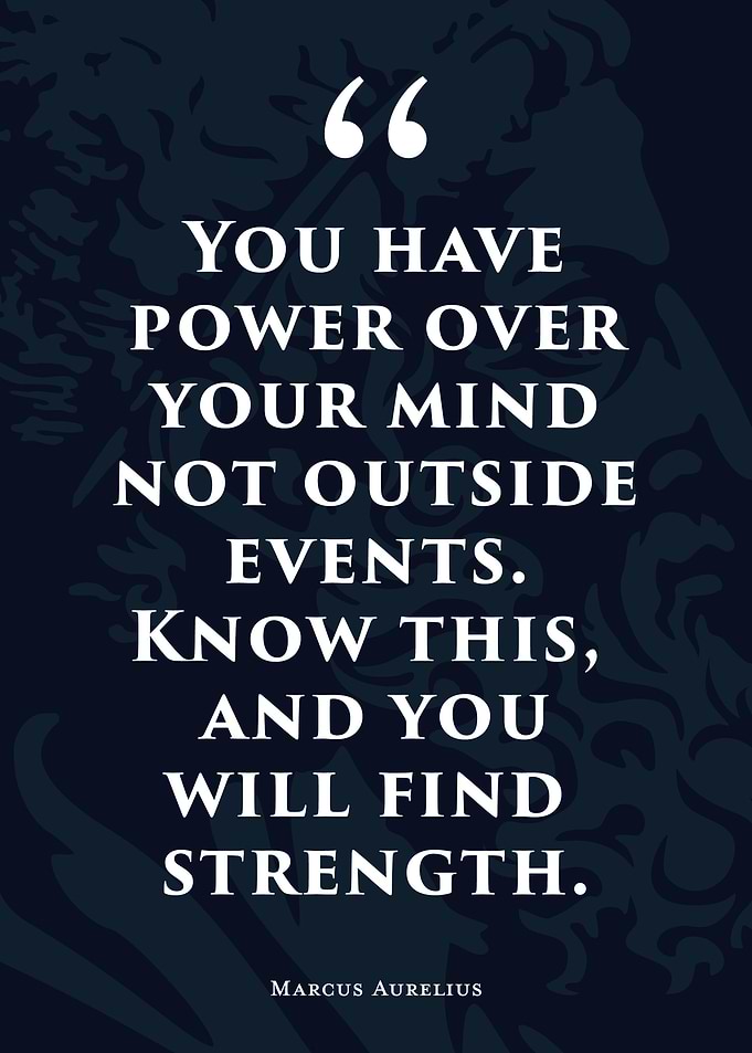 Stoic Quote 7 Blue