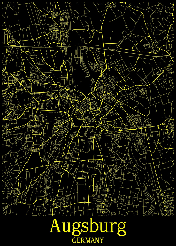 Augsburg Map Germany