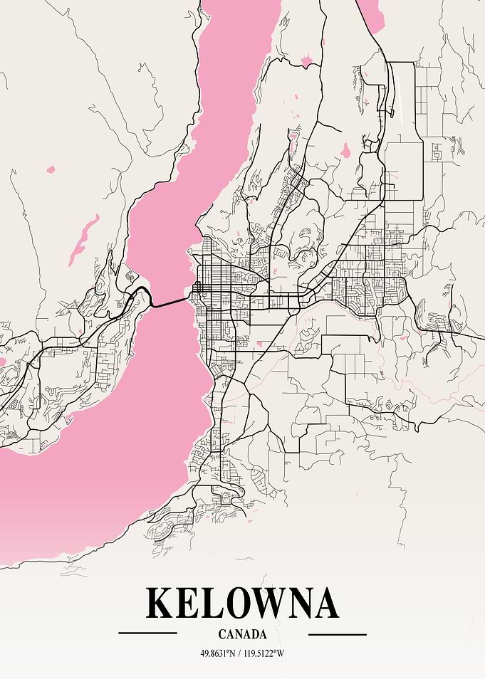Kelowna Neapolitan Map