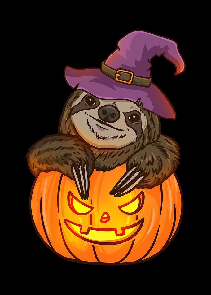 Halloween Sloth Pumpkin