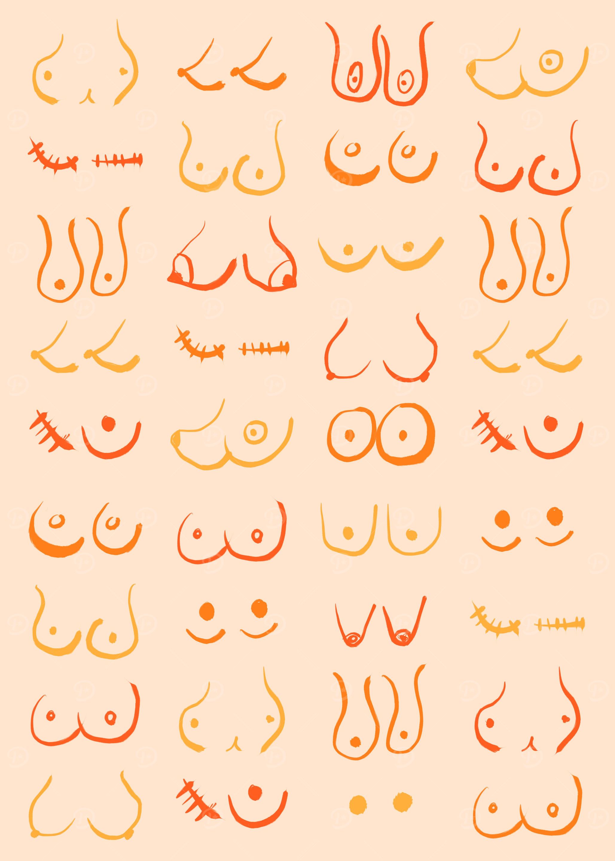Tangerine Boobs Colors