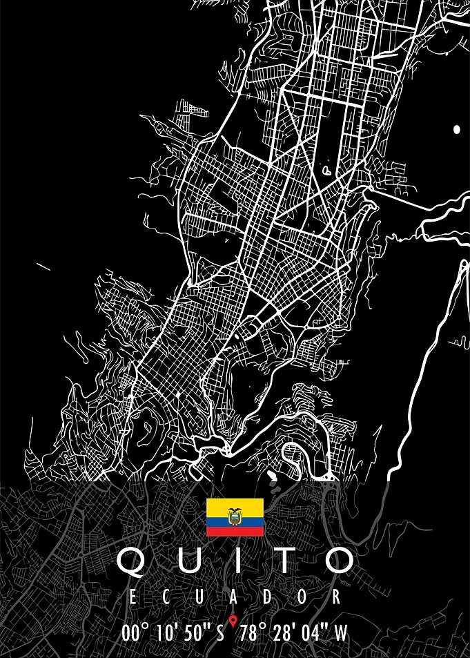 QUITO MAP ECUADOR