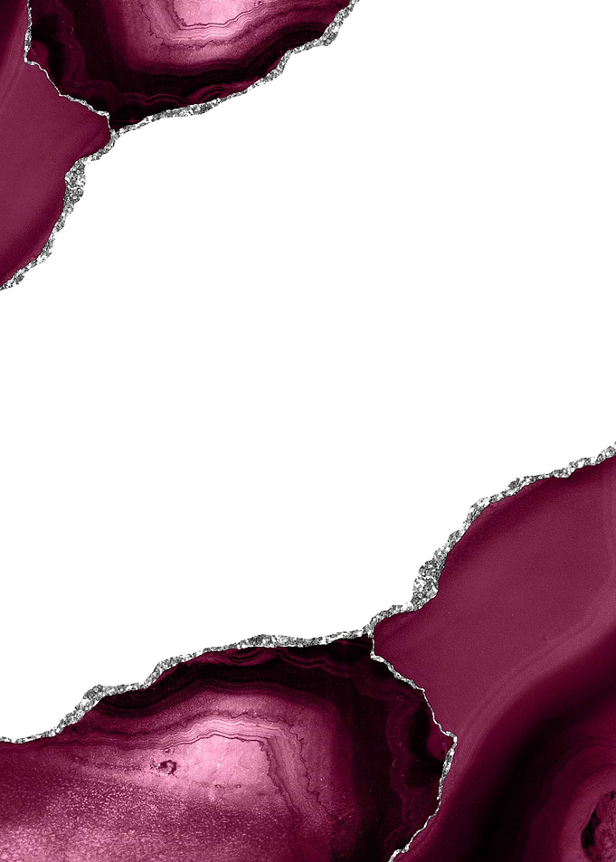 Burgundy Silver Agate 08