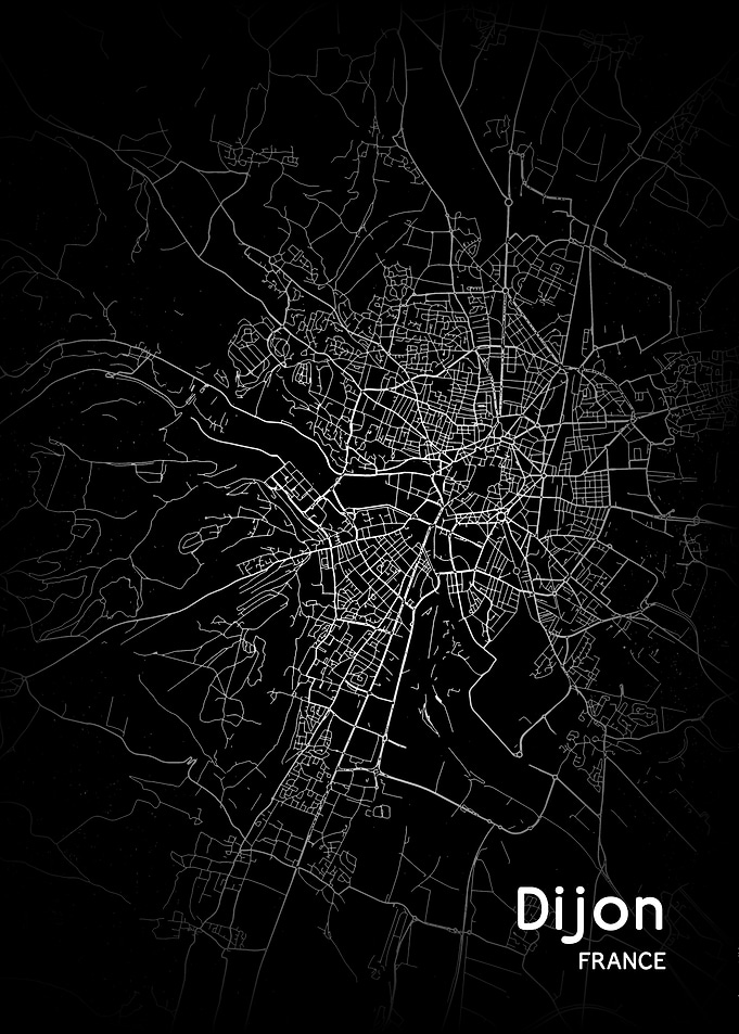 Dijon City Map France