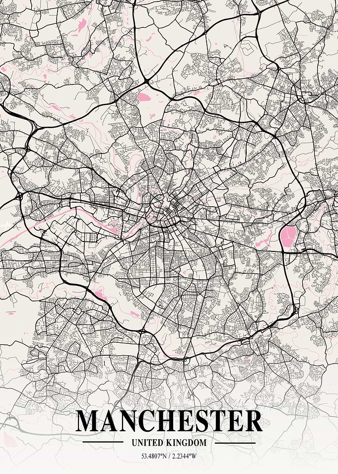Manchester Neapolitan Map