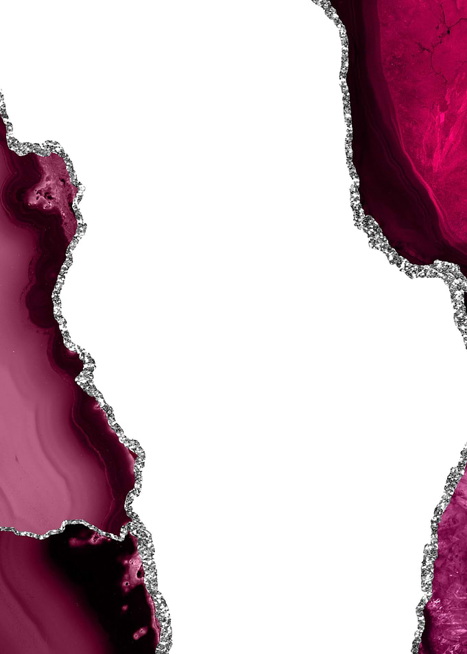 Burgundy Silver Agate 07