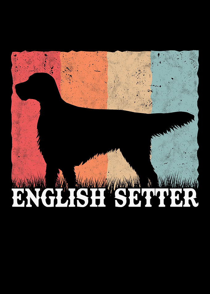 English Setter Retro