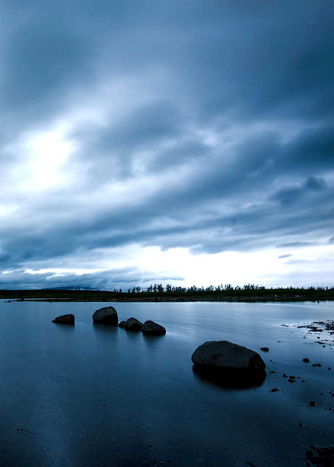 Dark Blue Lake Meditation