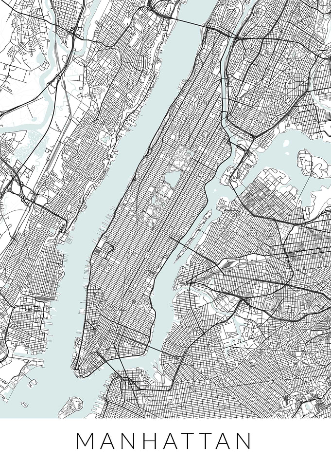 New York Manhattan Map