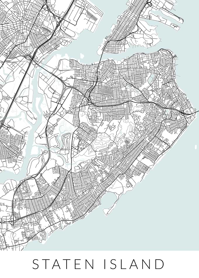 New York Staten Island Map