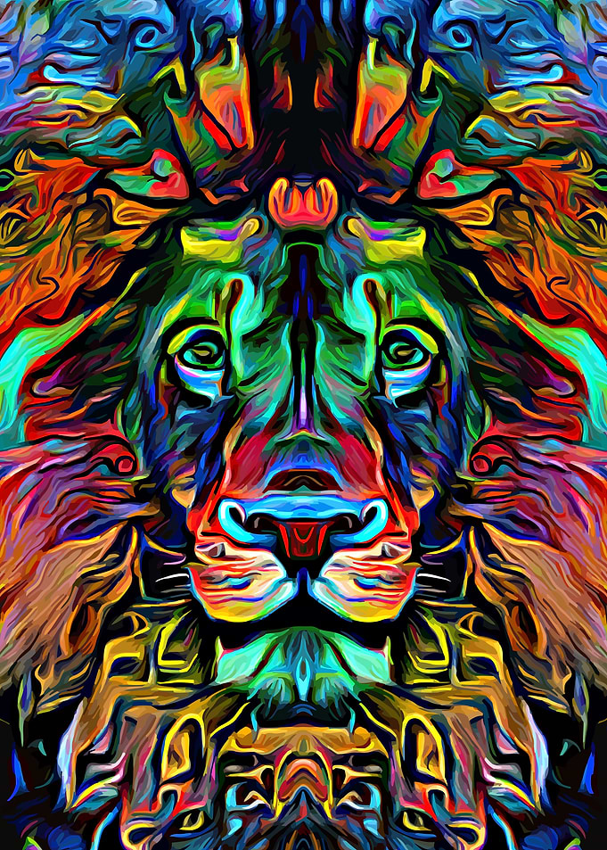 Lion Abstract