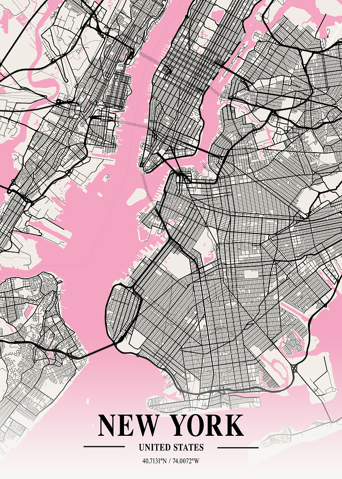 New York Neapolitan Map