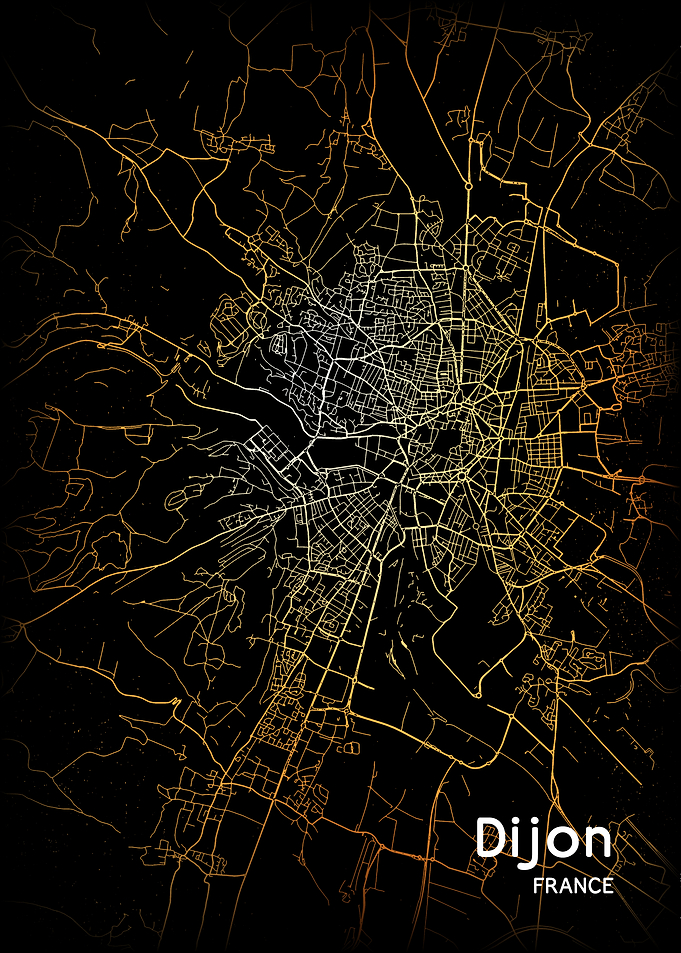 Dijon City Map France