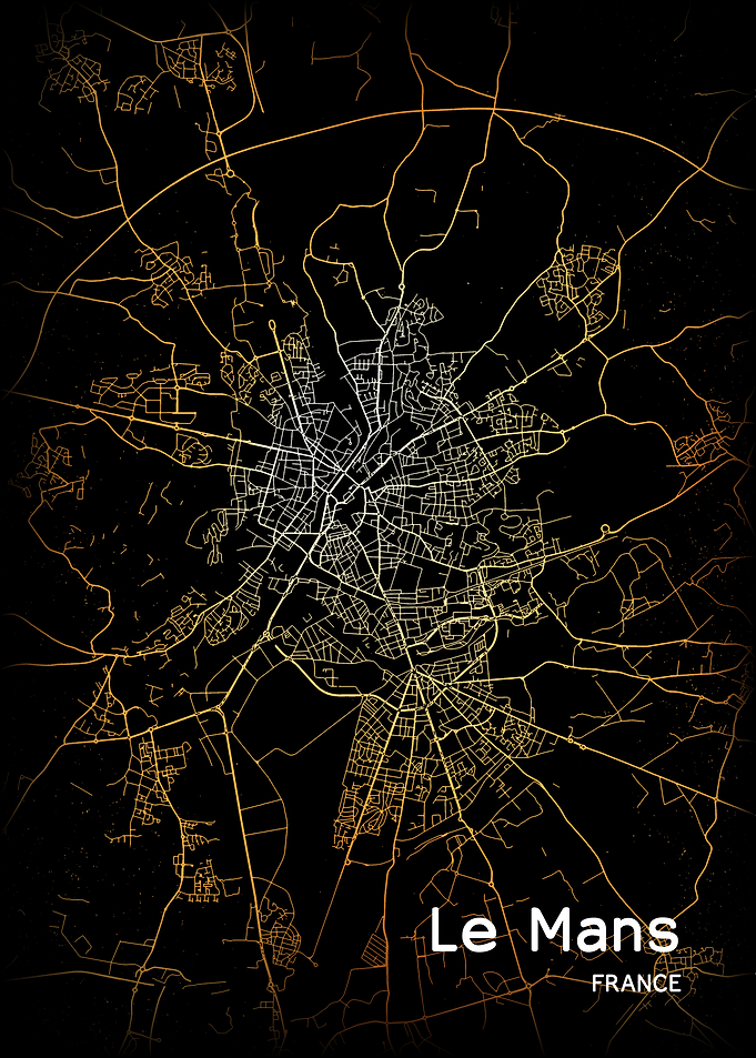 Le Mans City Map France