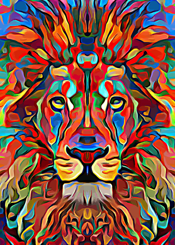 Lion Colorful