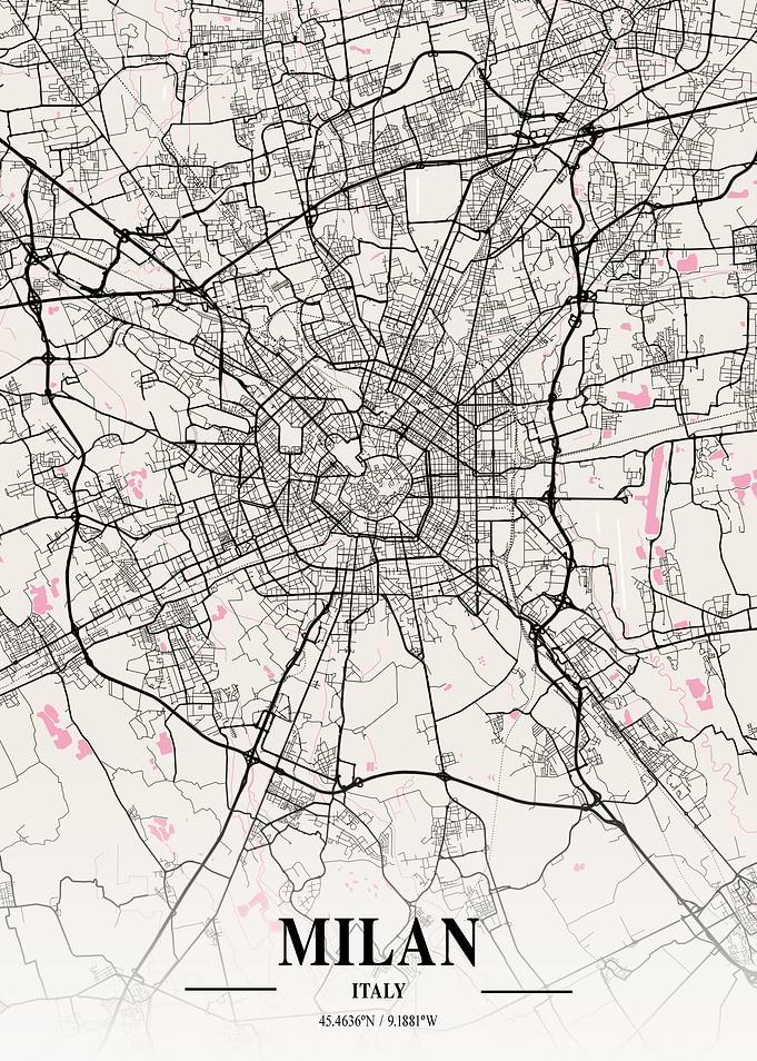 Milan Neapolitan Map