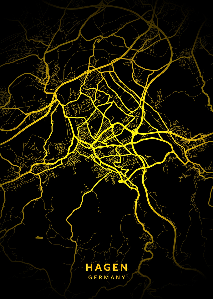 Hagen City in Germany Map