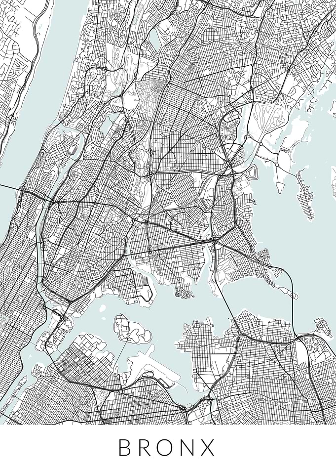 New York Bronx Map