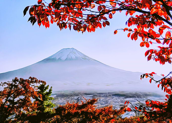 Mount Fuji view Japan