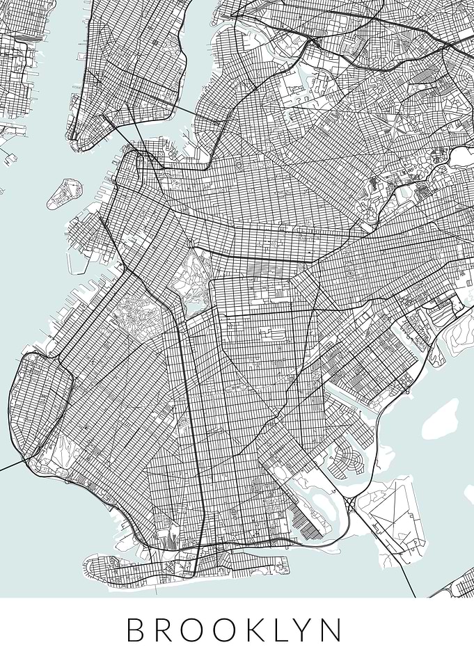New York Brooklyn Map