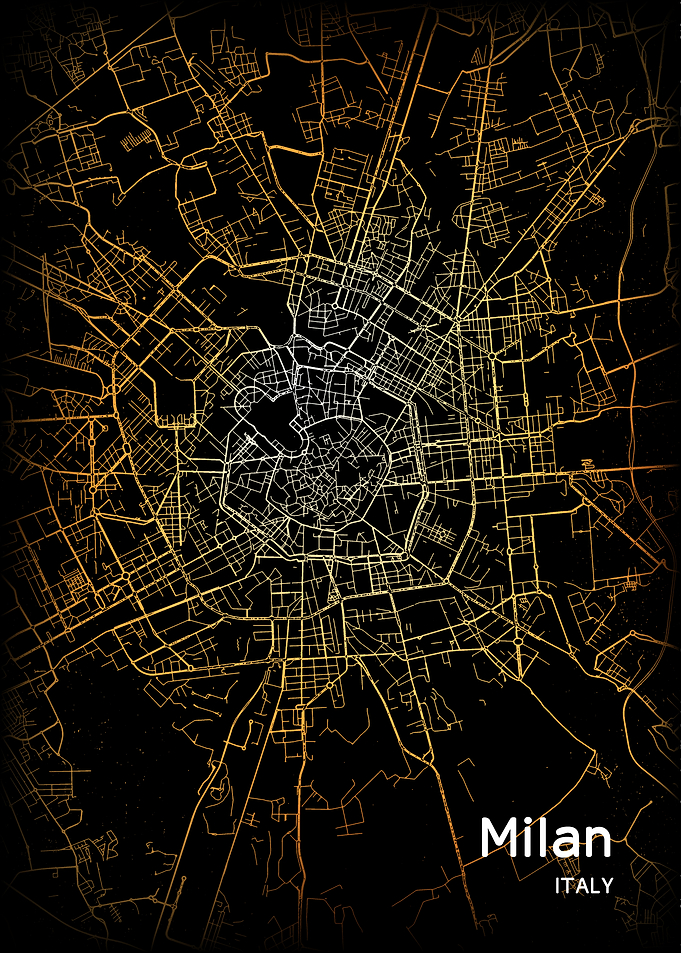 Milan City Map Italy